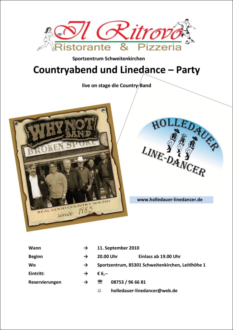 Holledauer Country Abend und Line Dance Party