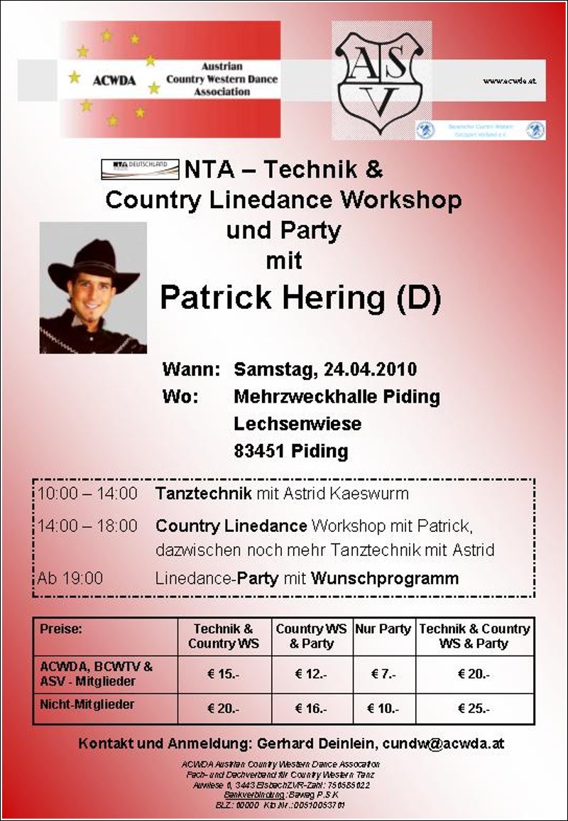 NTA &mdash; Technik & Country Linedance Workshop