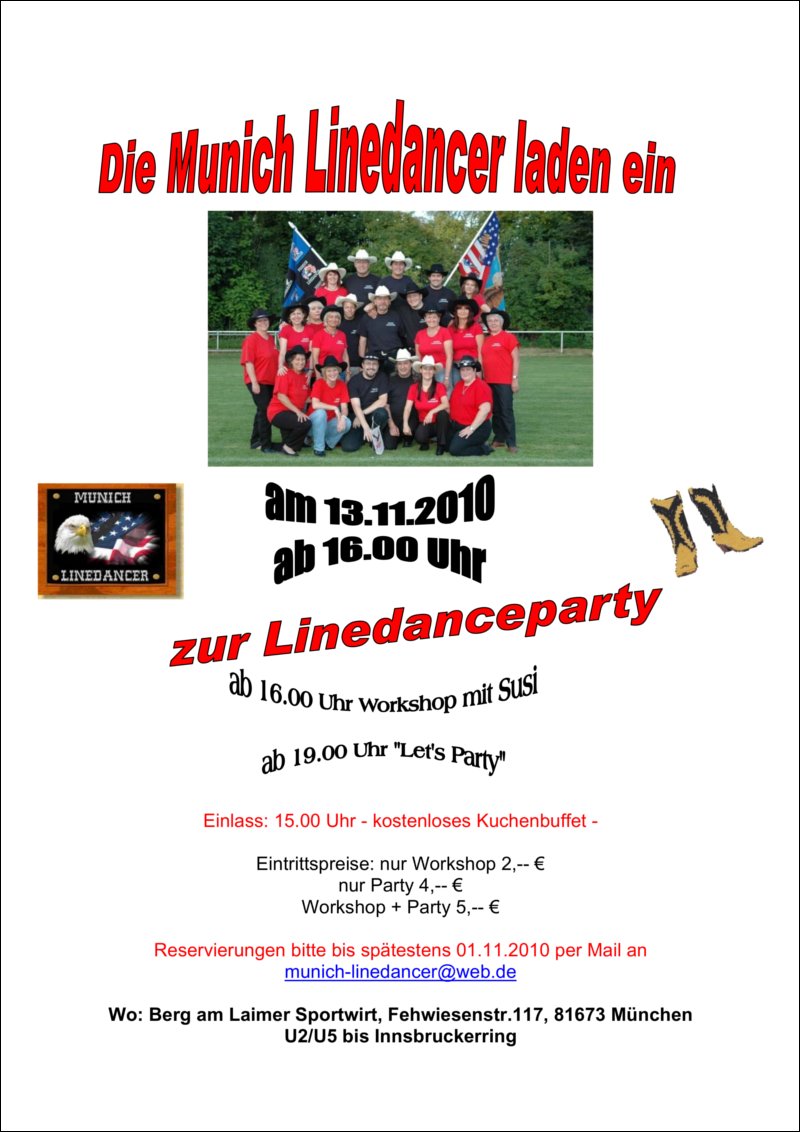Geburtstagsparty der Munich Linedancer