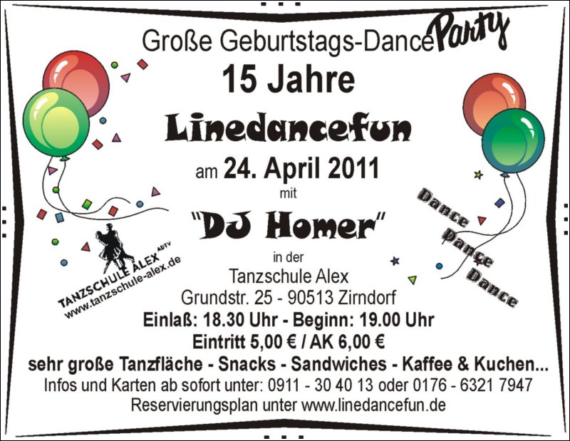 15 Jahre Linedancefun Geburtstagsparty